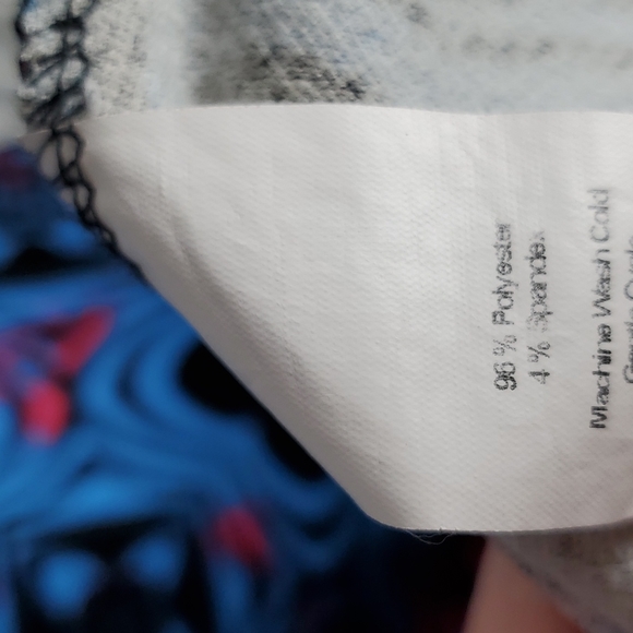 Women's LLR Nicole Dress Size Medium Blue with black and hot pink - Picture 3 of 4